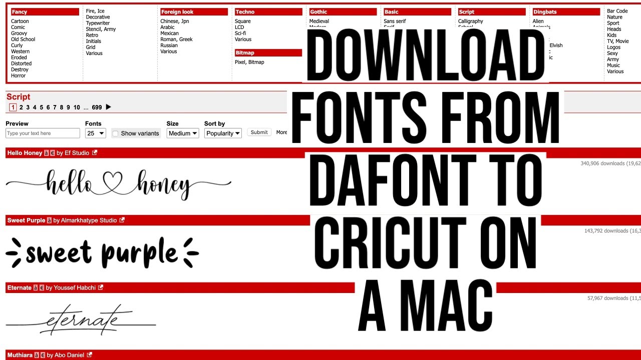 fonts for mac free download